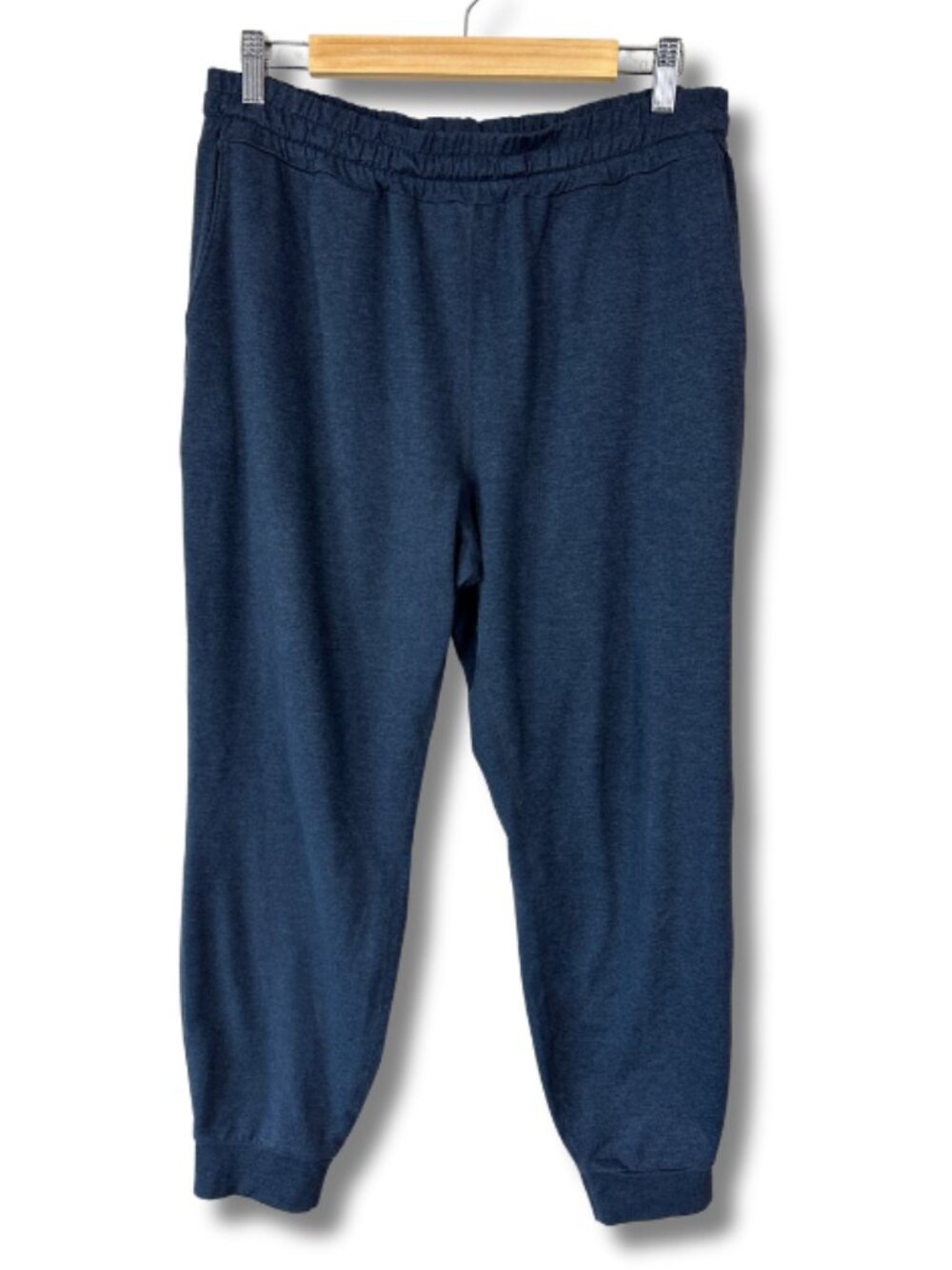 Vuori Dreamknit Jogger Pants Womens Large Soft Performance Athleisure Navy Blue